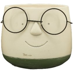 Urtepotte med briller Mini