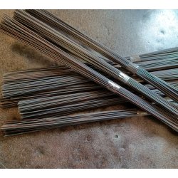 Blomstertr�d gr�/sort 1,1 mm - 300 mm