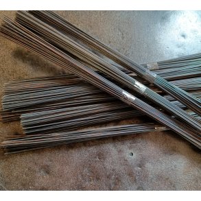 Blomstertr�d gr�/sort 1,1 mm - 300 mm