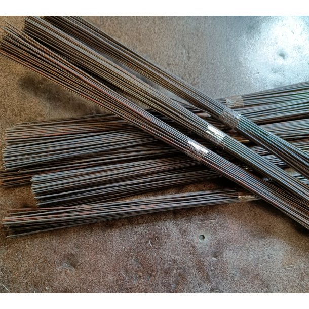 Blomstertr�d gr�/sort 1,1 mm - 300 mm