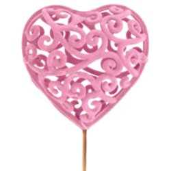 Hjerter lyserd p pind