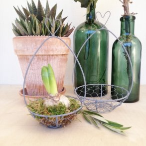 S�t med tr�d kurv hjerte top