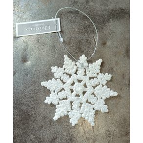 Hvid glimmer snefnug