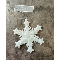 Hvid glimmer snefnug