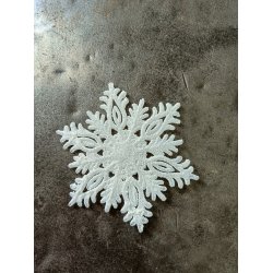 Hvid glimmer snefnug