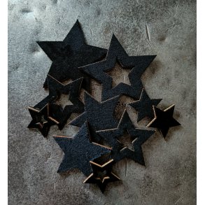 Stjerner tr�/velour