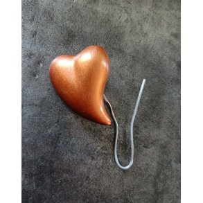 Keramik hjerter p� tr�d kobber