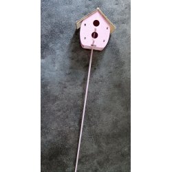 Fugle huse p pind med stof tag lyserd