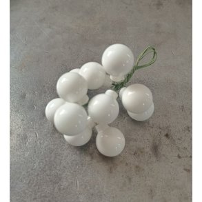 Glas kugler 20mm hvid