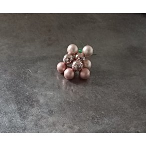 Glas kugler 20mm gammel rosa