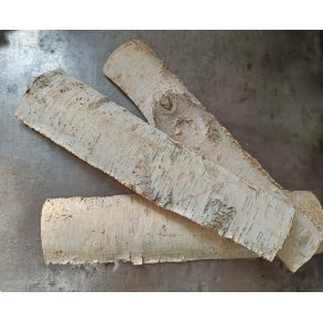 Dekorationstr� med birkebark