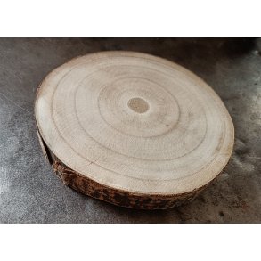 Tr� skive med bark