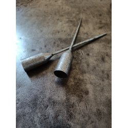 Lysholder p spyd antik slv