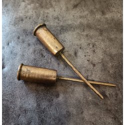 Lysholder p spyd antik guld