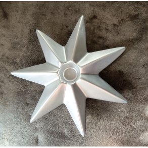 Lysestage stjerne s�lv