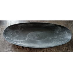 Dekorations oval fad koksgr