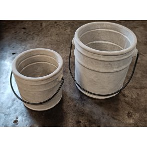 Beton urtepotte spand med hank stor