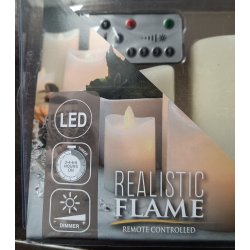 Bloklys med led 3 pk