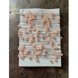 Perleguirlande fersken perle