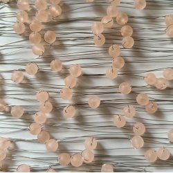 Perleguirlande fersken perle