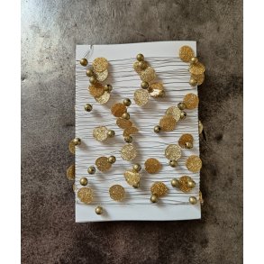 Perleguirlande guld glitter perle