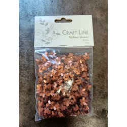 Pailletter blomster kobber