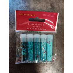 Glitter 5 ass. rr tyrkis