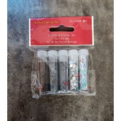 Glitter 5 ass. rr slv-sort
