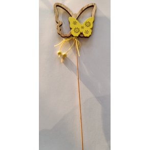 Sommerfugle gul p� pind 