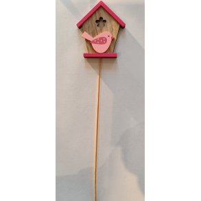 Fuglehus Pink p� pind