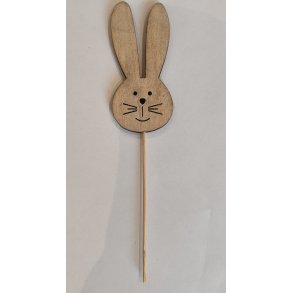 P�skehare hoved p� pind