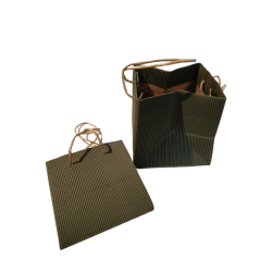 Papir pose til dekoration rillet