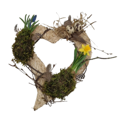 Buket holder natur hjerte halm