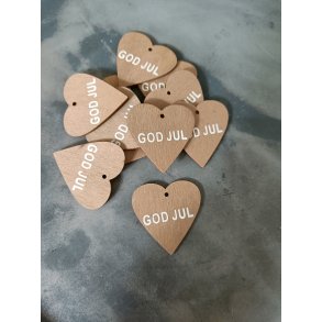 Hjerte god jul natur