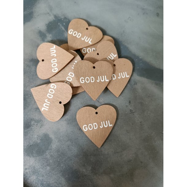 Hjerte god jul natur