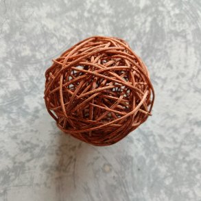 Rattan deko kugler
