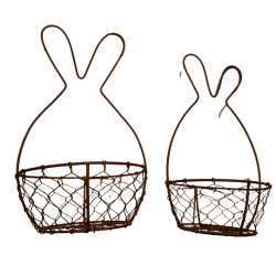 St med trd hare med trd kurv rust