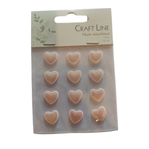 Hjerter plast hvid