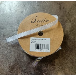 Satinb�nd hvid