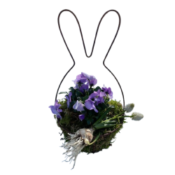 St med trd hare med trd kurv rust