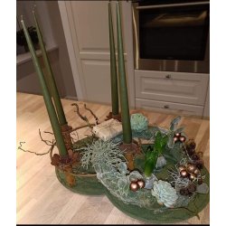 Glas kugler 20mm kobber