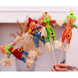 Fugleskr�msel p� pind orange