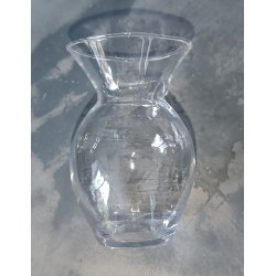 Glas vase klar rund