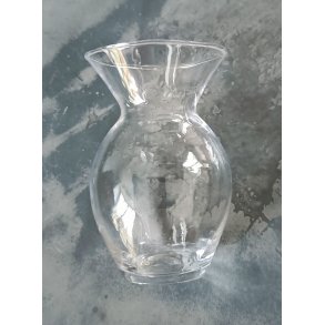 Glas vase klar rund