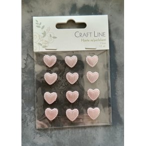 Hjerter med perlekant lyser�d