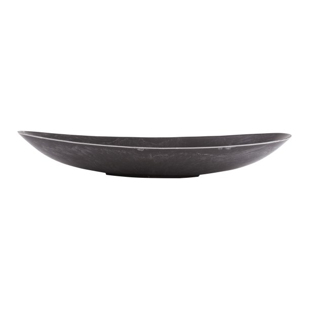 Dekorations oval fad koksgr