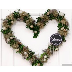 Metal hjerte ring  20