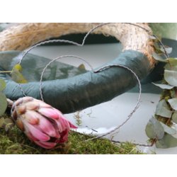 Metal hjerte ring  20