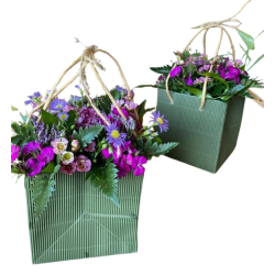 Papir pose til dekoration rillet