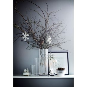 Hvid glimmer snefnug